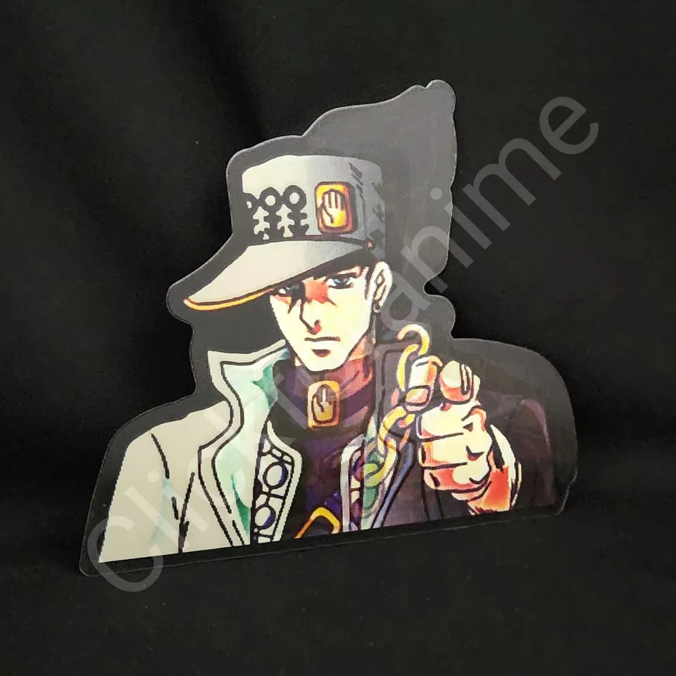 JoJo's Bizarre Adventure: Jotaro Kujo 3D Moving Sticker Lenticular Anime Decal