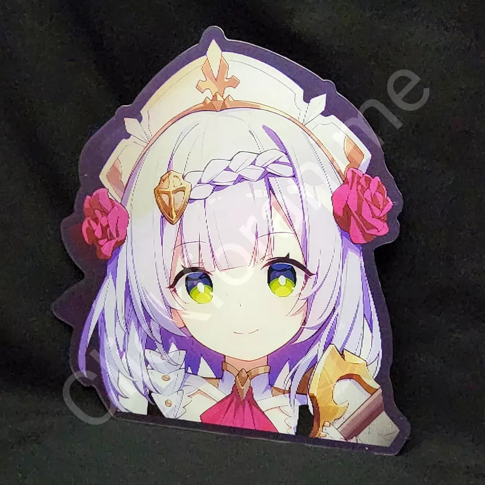 Genshin Impact: Qiqi genshin 3D Moving Laptop Sticker Cute Lenticular Decal