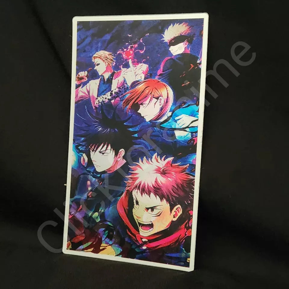 Jujutsu Kaisen 3D Moving Sticker Anime Manga Lenticular Decal Gojo Yugi Megumi