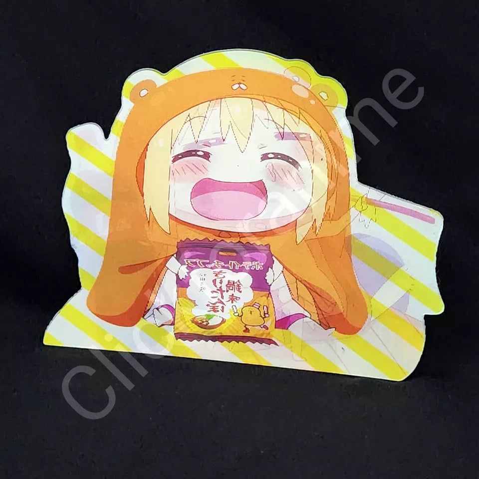 Himouto! Umaru-chan 3D Moving Sticker Holographic Lenticular Decal Kawaii