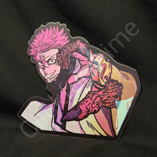 Jujutsu Kaisen: Yuji Itadori, Sukuna 3D Moving Sticker Anime Lenticular Decal JJK