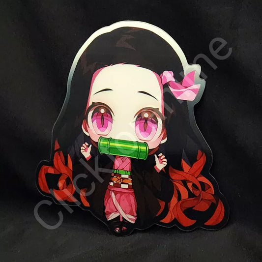 Demon Slayer: Nezuko Kamado 3D Motion Moving Sticker Lenticular Anime Cute Decal