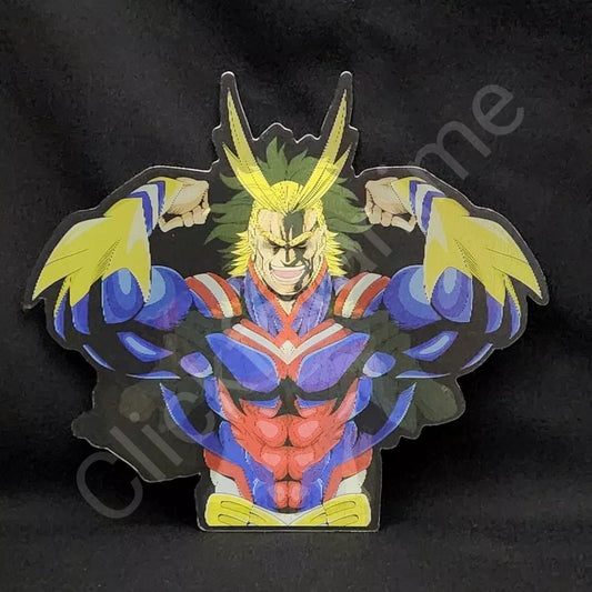 My Hero Academia: All Might 3D Moving Sticker, Anime Manga Lenticular Decal