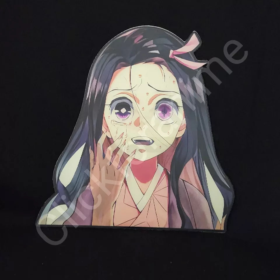 Demon Slayer: Nezuko Kamado 3D Motion Moving Sticker Lenticular Anime Decal
