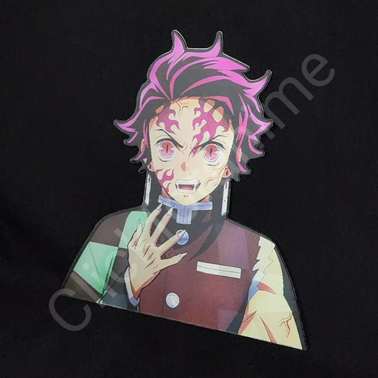 Demon Slayer: Tanjiro Kamado 3D Motion Moving Sticker Lenticular Anime Decal