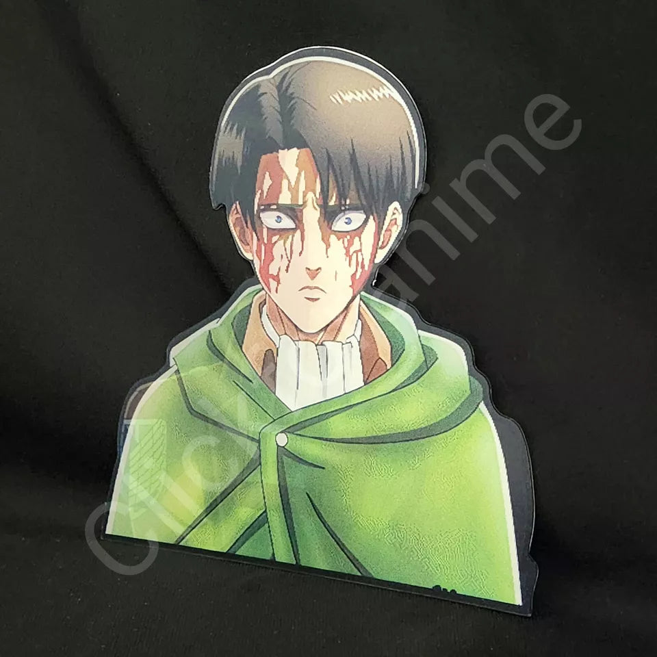 Attack on Titan: Levi Ackerman 3D Motion Moving Sticker Anime Manga Lenticular Decal