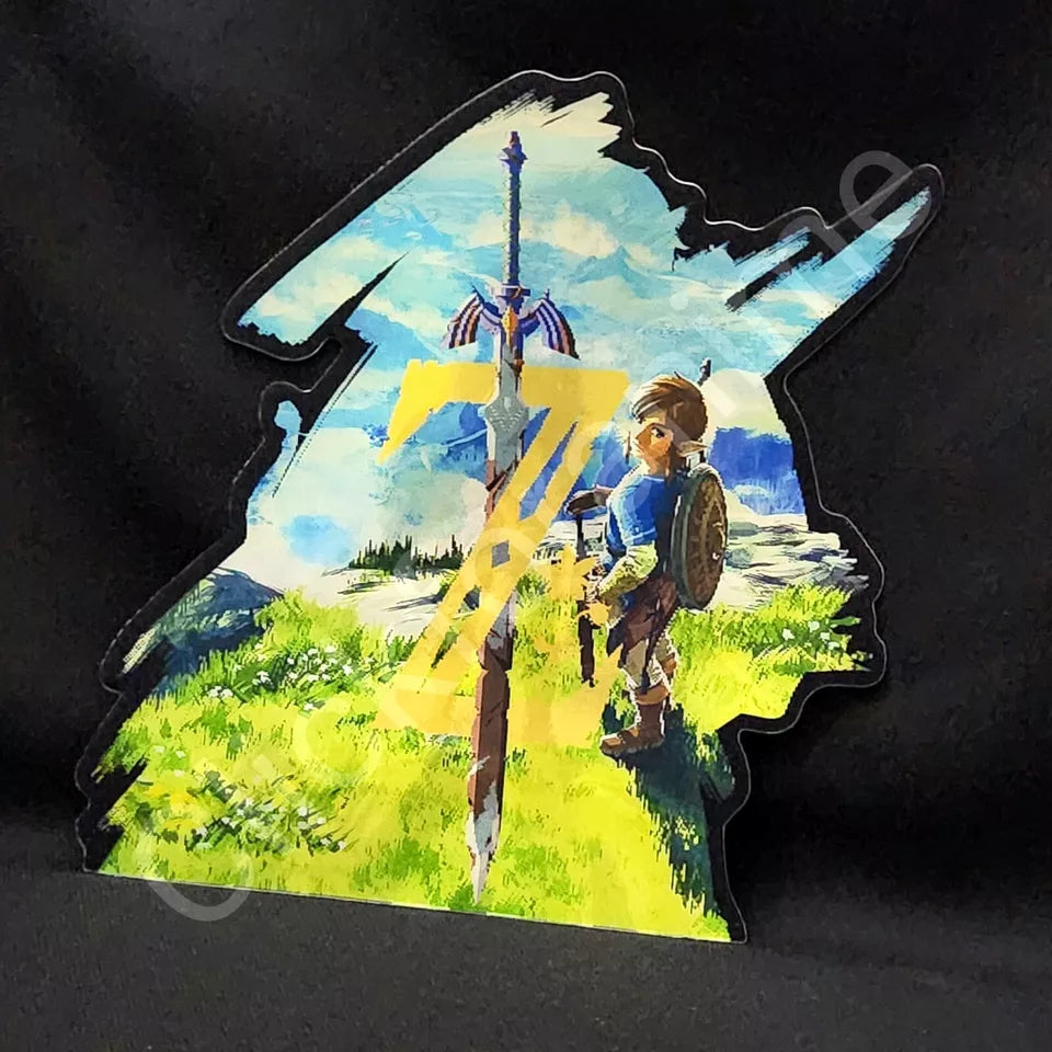 Link - Zelda 3D Moving Large Sticker Lenticular Decal Car Laptop notebook