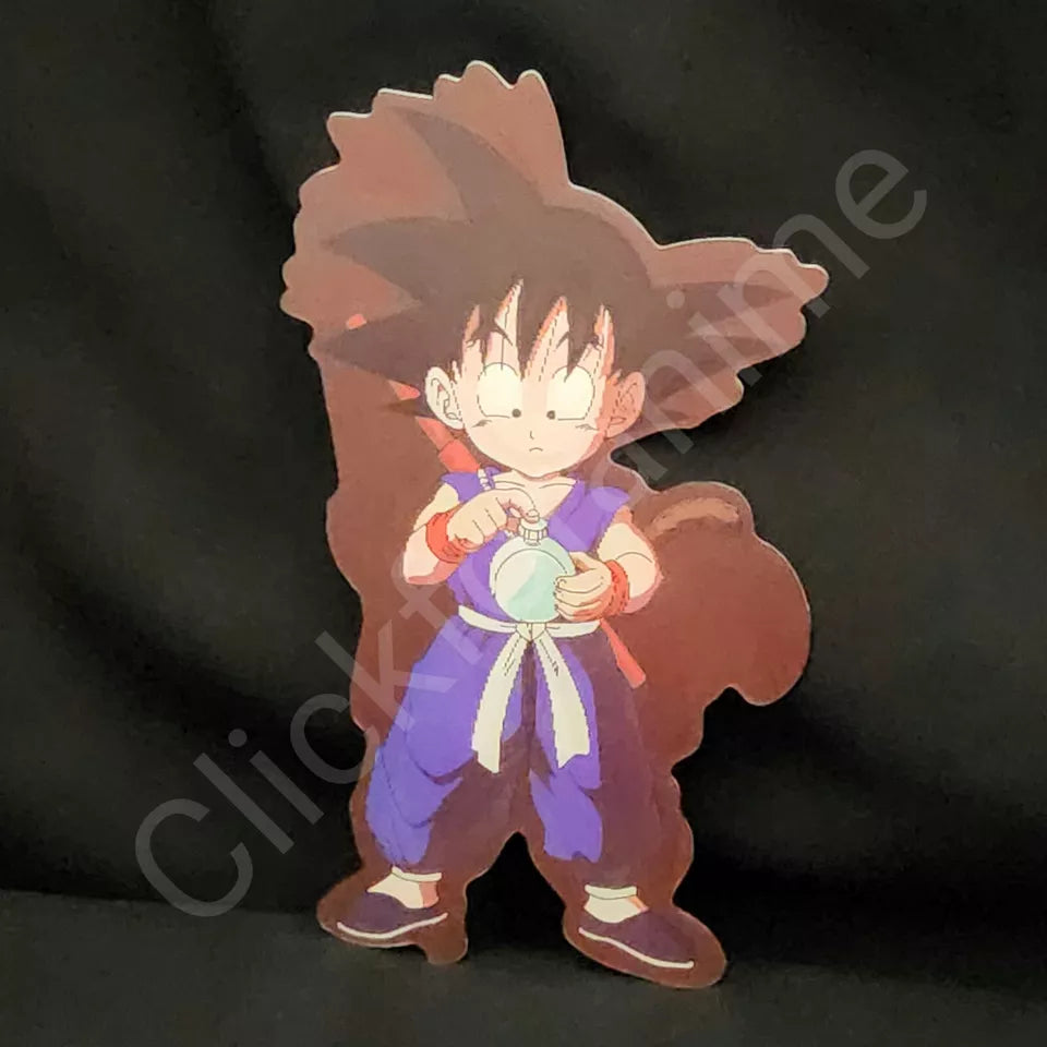 Dragon Ball Z: Young Goku 3D Moving Sticker Anime Lenticular Car Laptop Decal