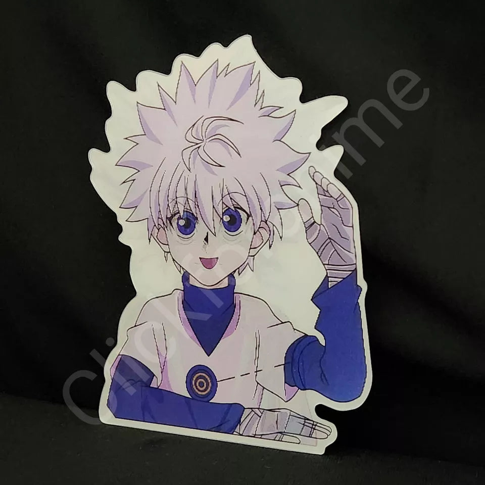 Hunter X Hunter Killua Zoldyc 3D Moving Sticker Lenticular Car laptop Decal