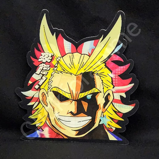 My Hero Academia: All Might 3D Moving Sticker, Anime Manga Lenticular Decal