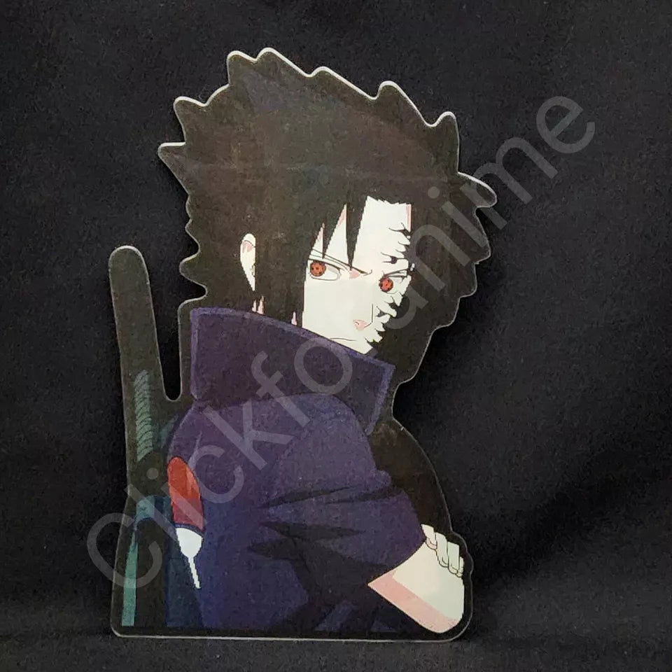 Naruto Shippuden: Sasuke Kakashi 3D Moving Sticker Anime Manga Lenticular Decal