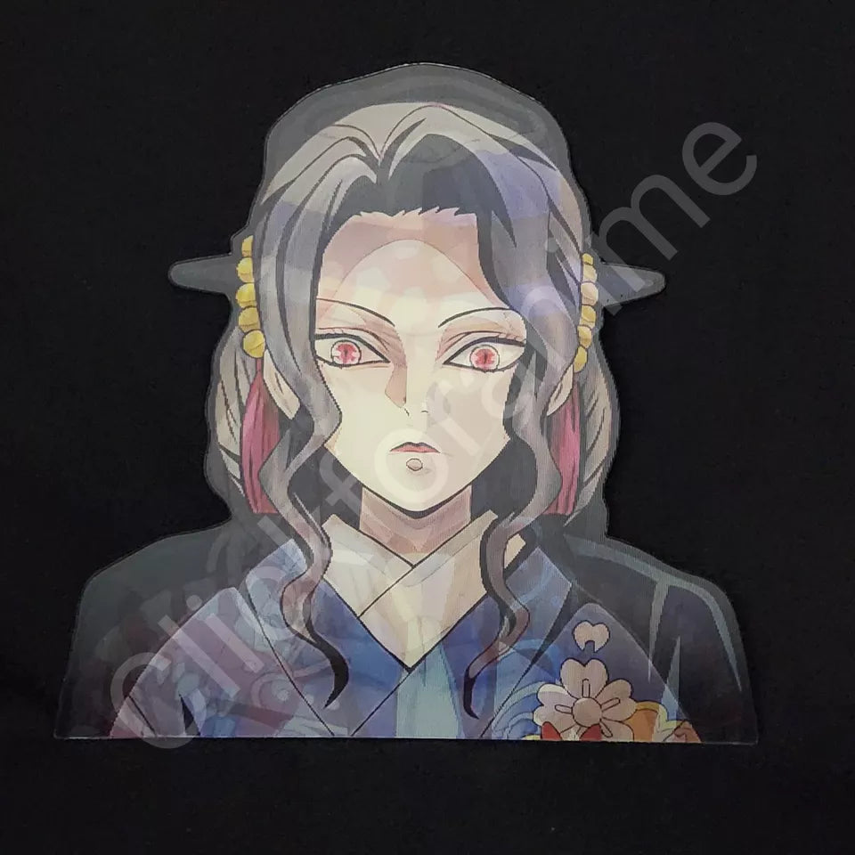 Demon Slayer: Muzan Kibutsuji 3D Moving Sticker Lenticular Anime Manga Decal