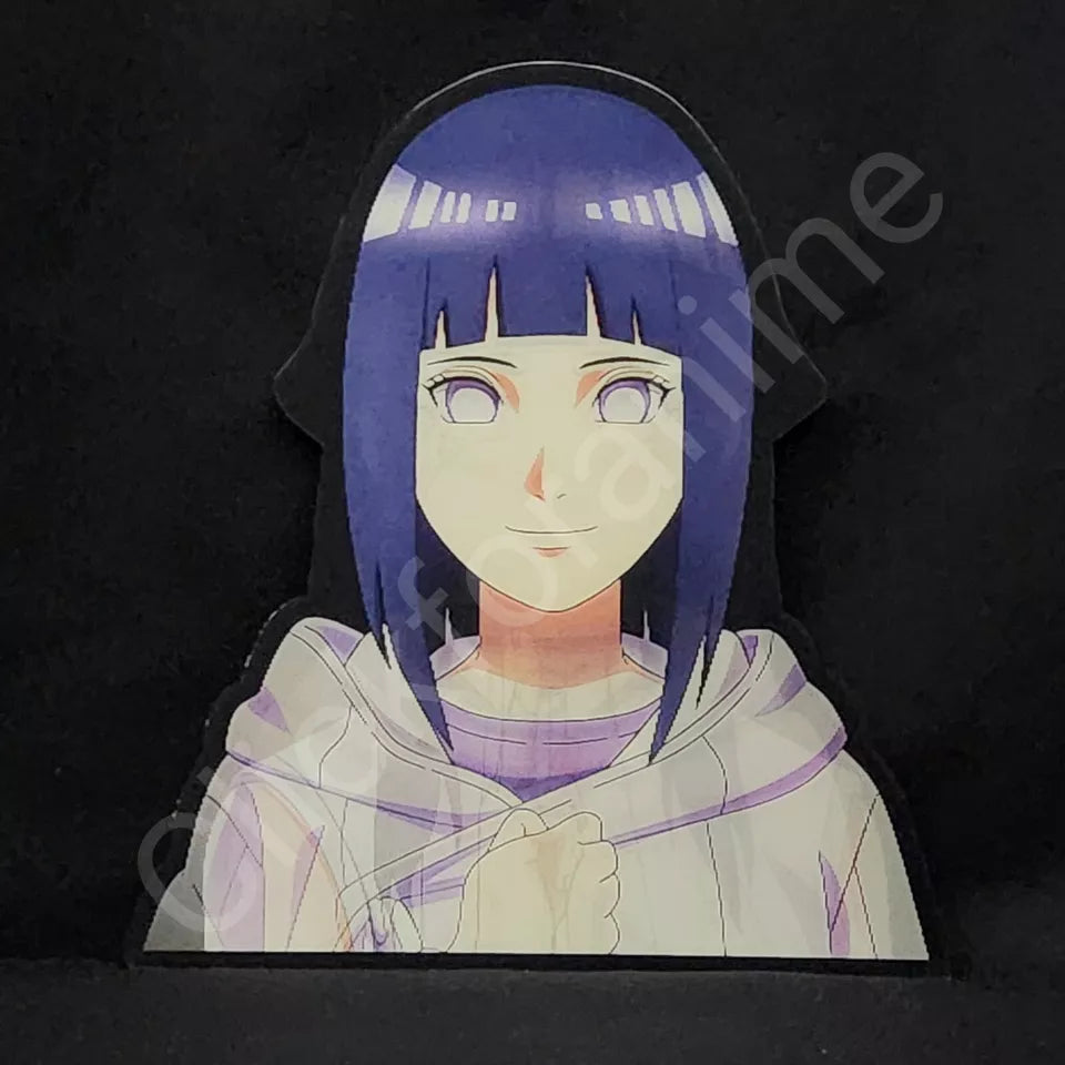 Naruto Shippuden: Hinata Hyuga 3D Moving Sticker, Anime Manga Lenticular Decal