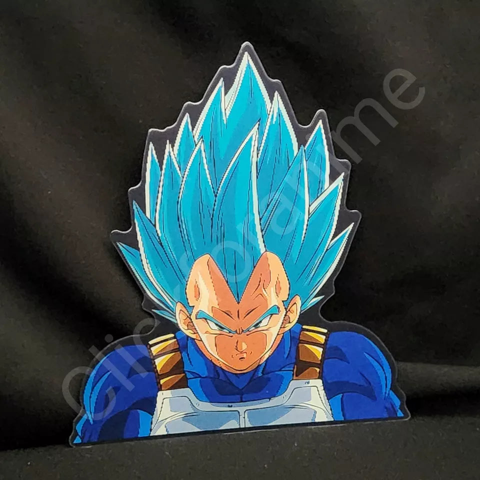 Dragon Ball Z Vegeta 3D Moving Sticker Super Saiyan Lenticular Car Laptop Decal