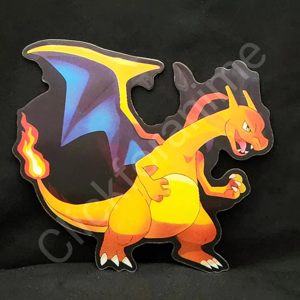 Pokemon: Charizard 3D Moving Sticker Lenticular Car laptop Decal