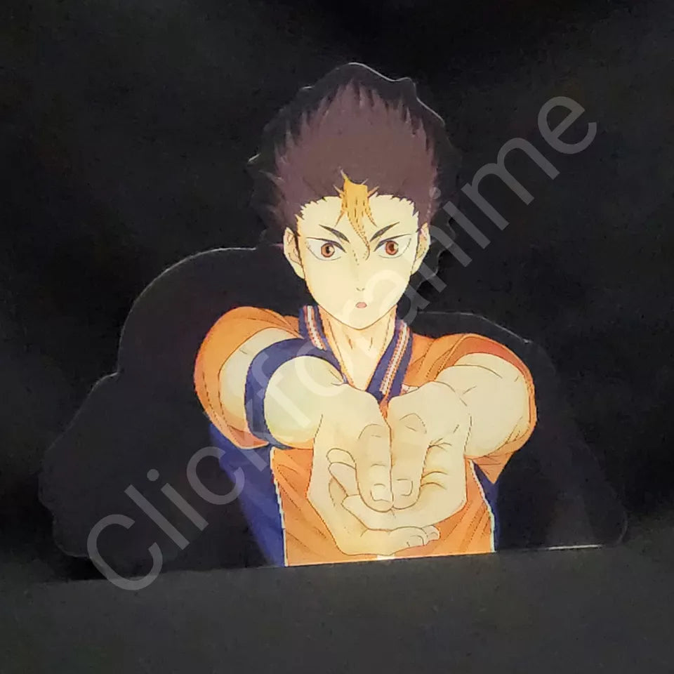 Haikyu!! Yū Nishinoya 3D Moving Sticker, Anime Manga Lenticular Decal Volleyball