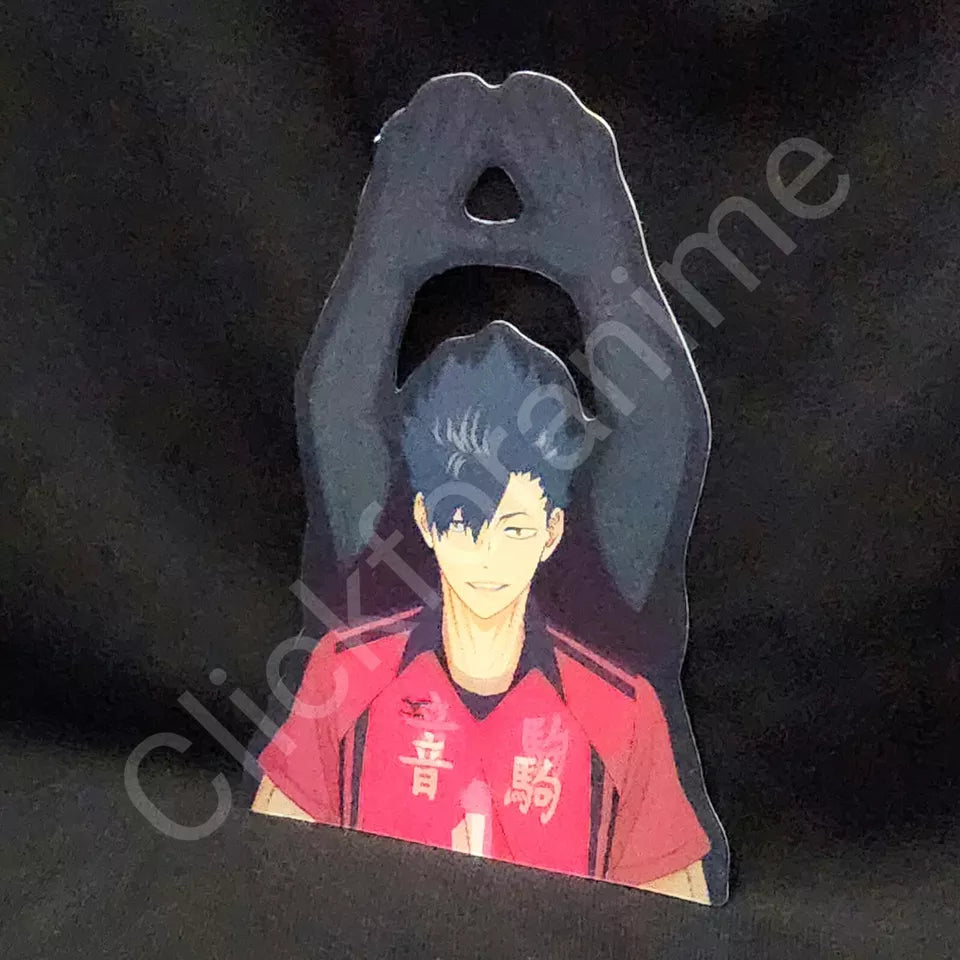 Haikyu!! Tetsurō Kuro 3D Moving Sticker, Anime Manga Lenticular Decal Volleyball