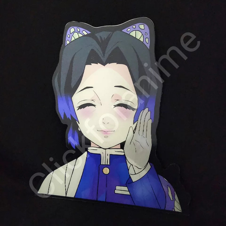 Demon Slayer: Shinobu Kocho 3D Motion Moving Sticker Lenticular Anime Manga Decal