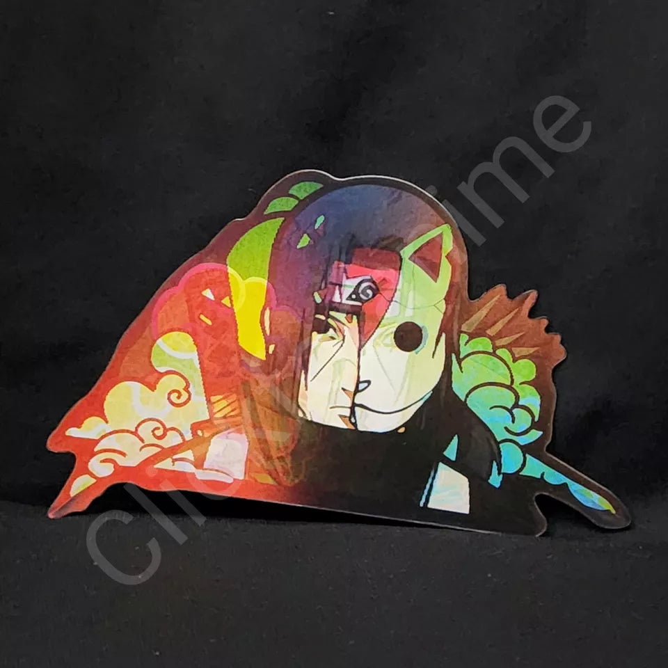 Naruto Shippuden: Itachi Uchiha 3D Moving Sticker Lenticular Car laptop Decal