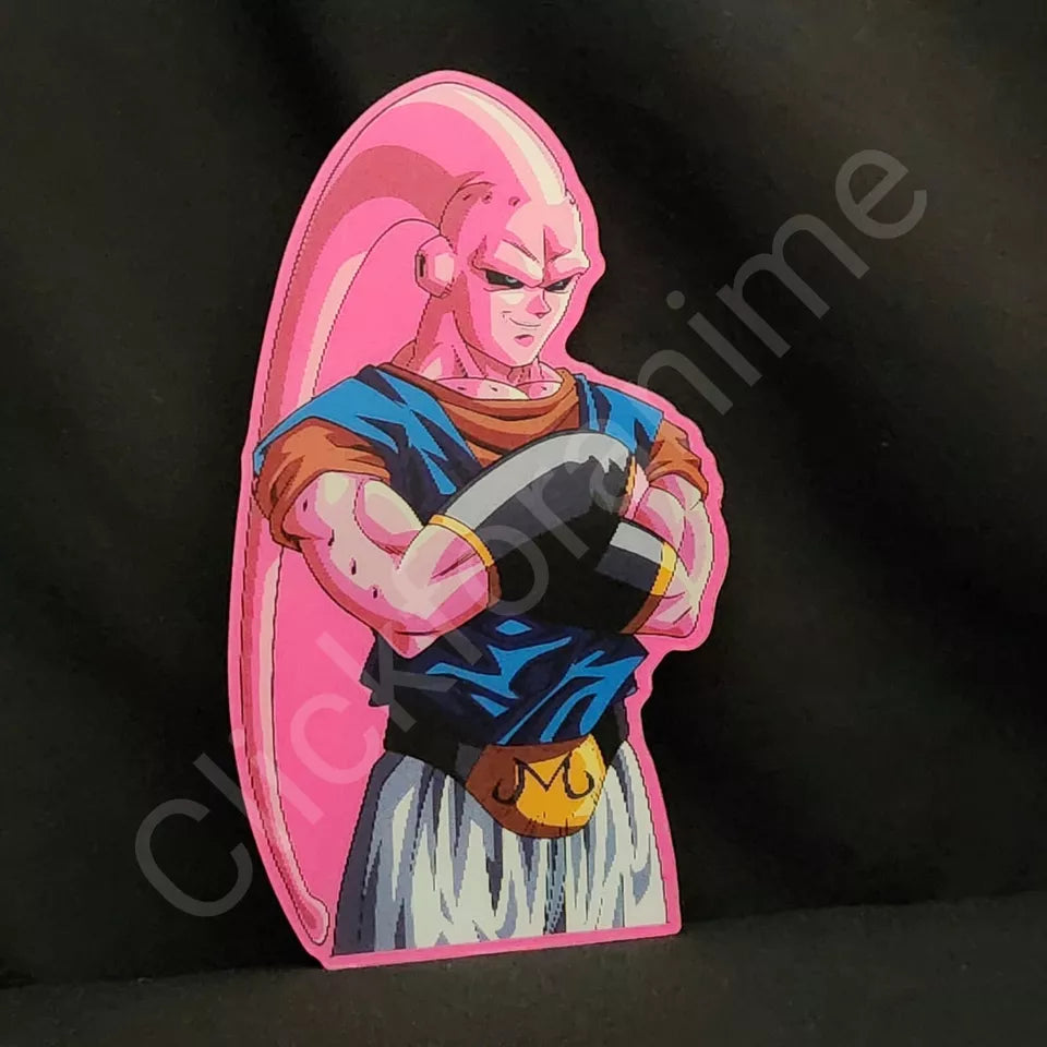 Dragon Ball Z : Majin Bu 3D Moving Sticker Anime Lenticular Car Laptop Decal