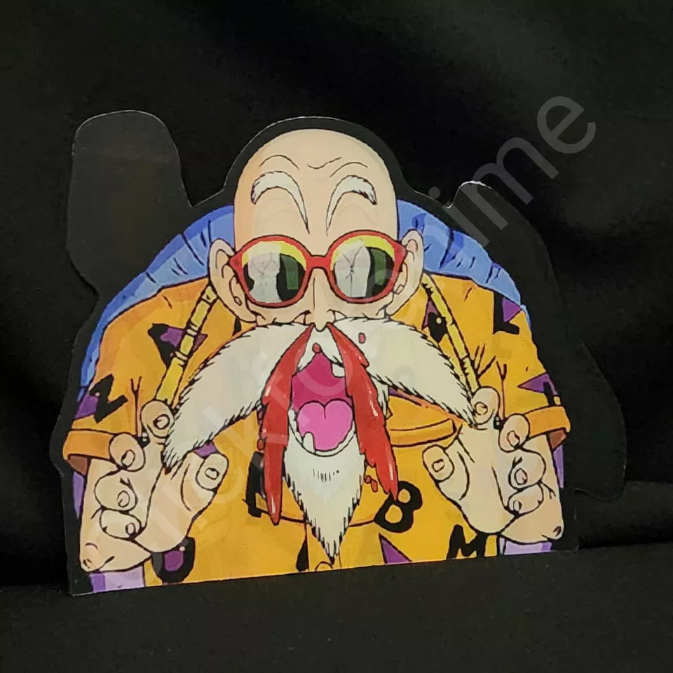 Dragon Ball Z : Master Roshi , 3D Moving Sticker Lenticular Car Laptop Decal