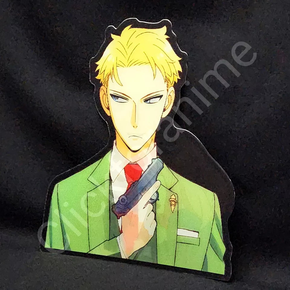 Spy x Family: Twilight anya Forger 3D Moving Sticker Anime Lenticular Decal Cute Notebook Car Laptop