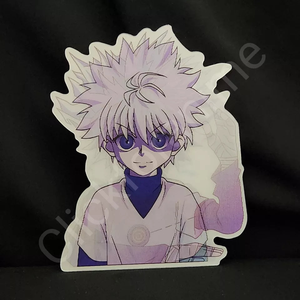 Hunter X Hunter Killua Zoldyc 3D Moving Sticker Lenticular Car laptop Decal