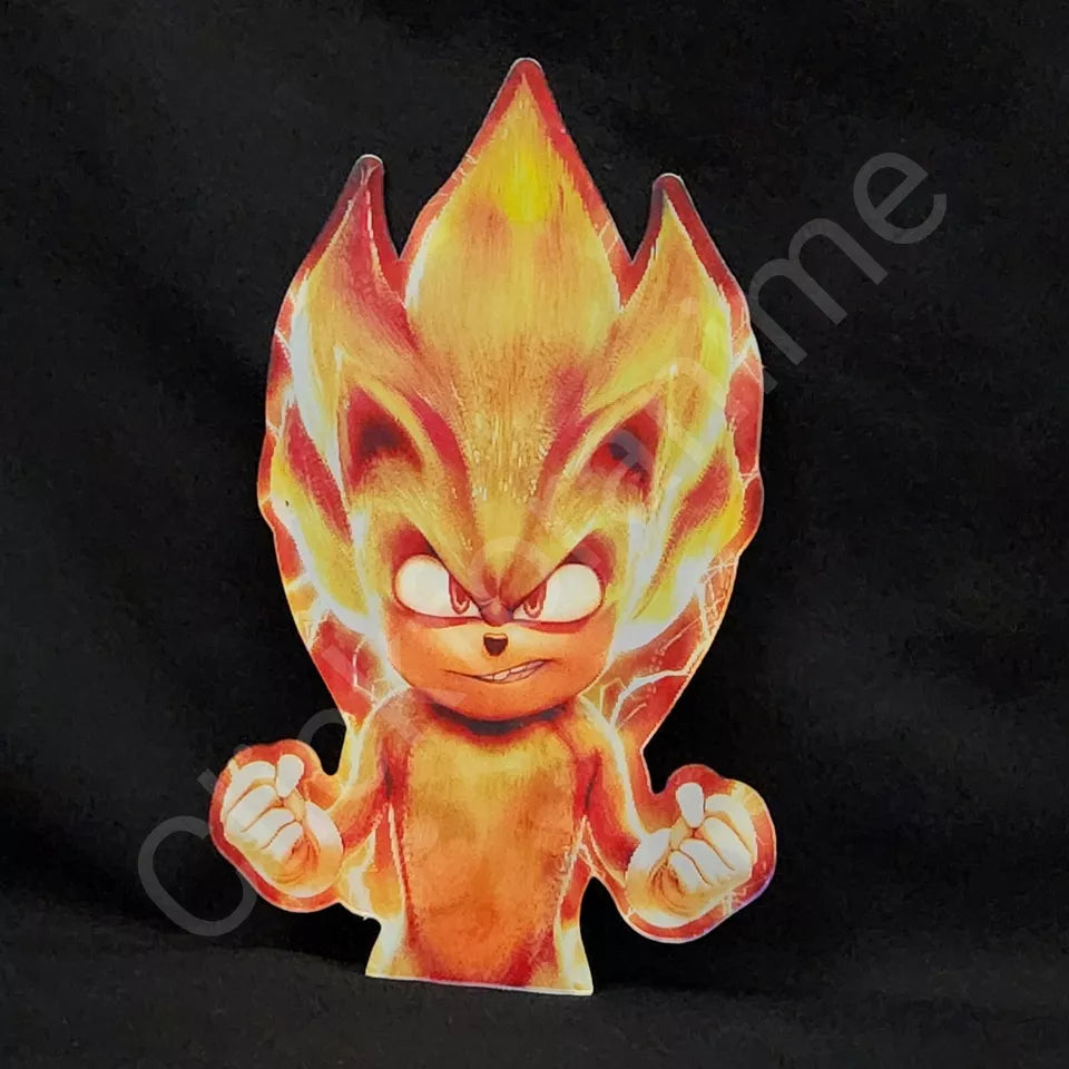 Sonic the Hedgehog 3D Moving Sticker Lenticular Decal Transform Notebook Car Laptop