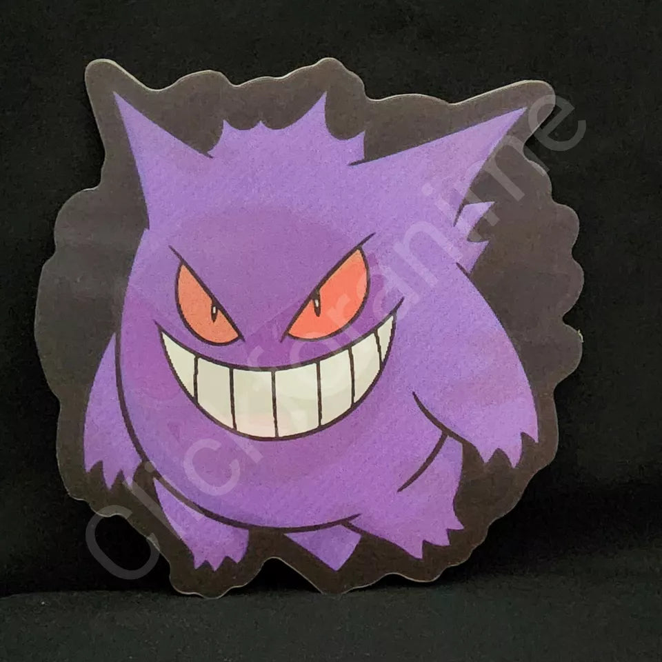 Pokemon: Gengar Gastly 3D Moving Sticker lenticular Car Laptop Notebook Decal