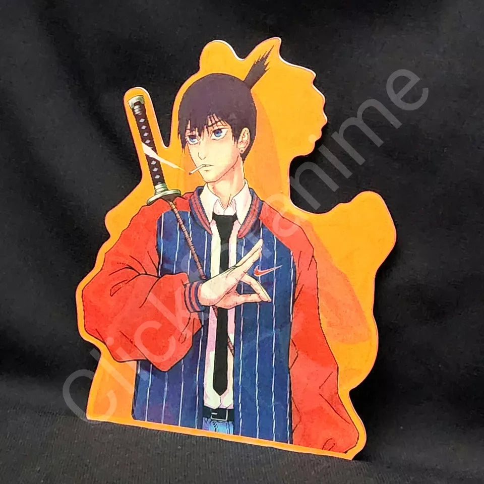 Chainsaw Man: Power Denji Aki 3D Moving Sticker Lenticular Decal Anime Manga