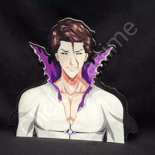 Bleach: Sōsuke Aizen 3D Moving Sticker, Anime Manga Action Lenticular Decal