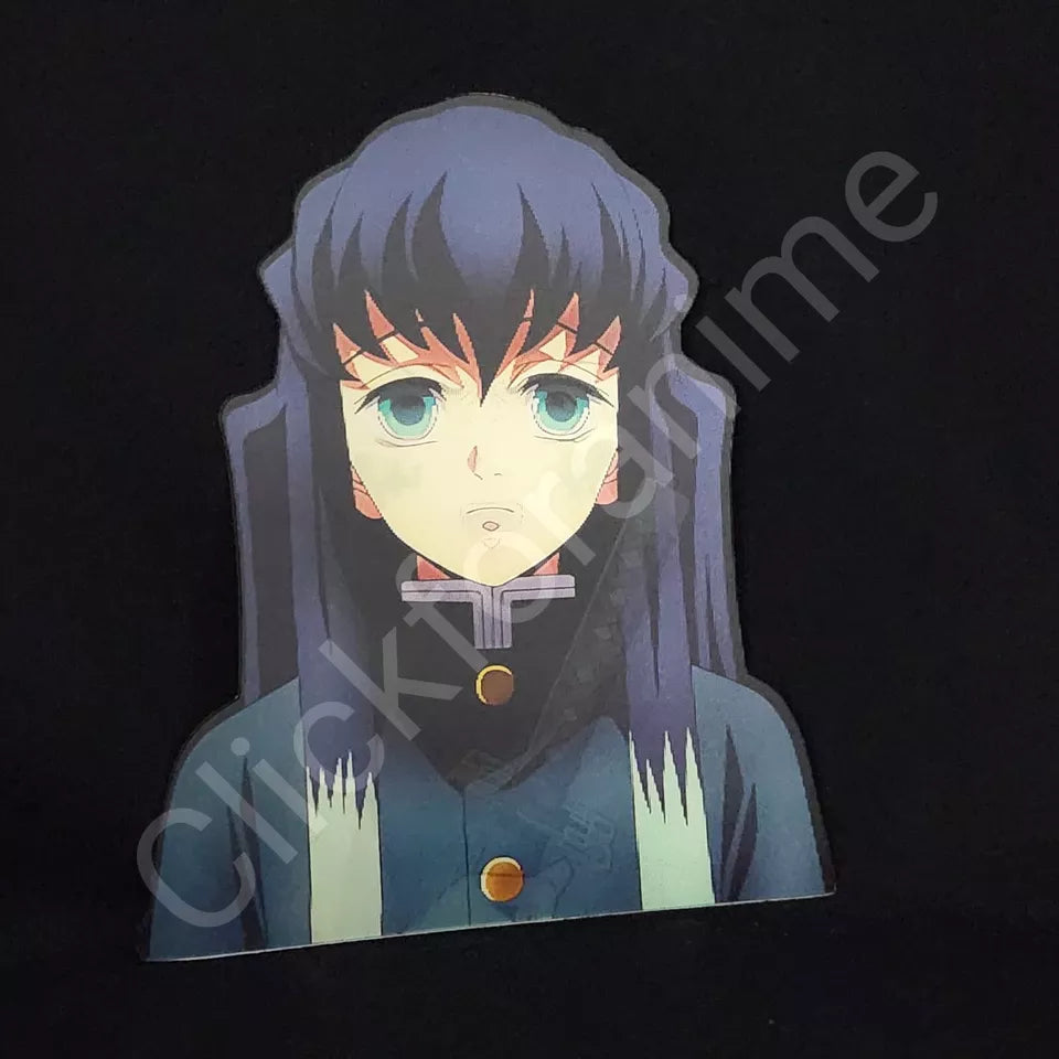 Demon Slayer: Muichiro Tokito 3D Moving Sticker Lenticular Anime  Manga Decal