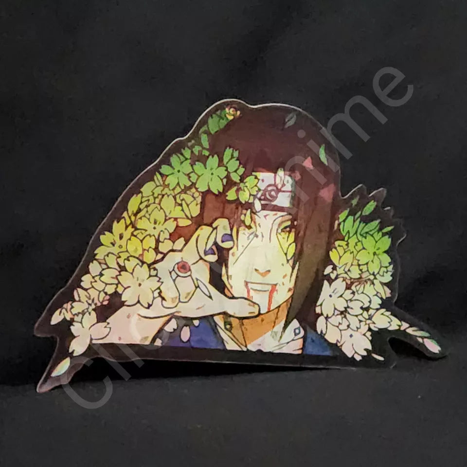 Naruto Shippuden: Itachi Uchiha 3D Moving Sticker Lenticular Car laptop Decal