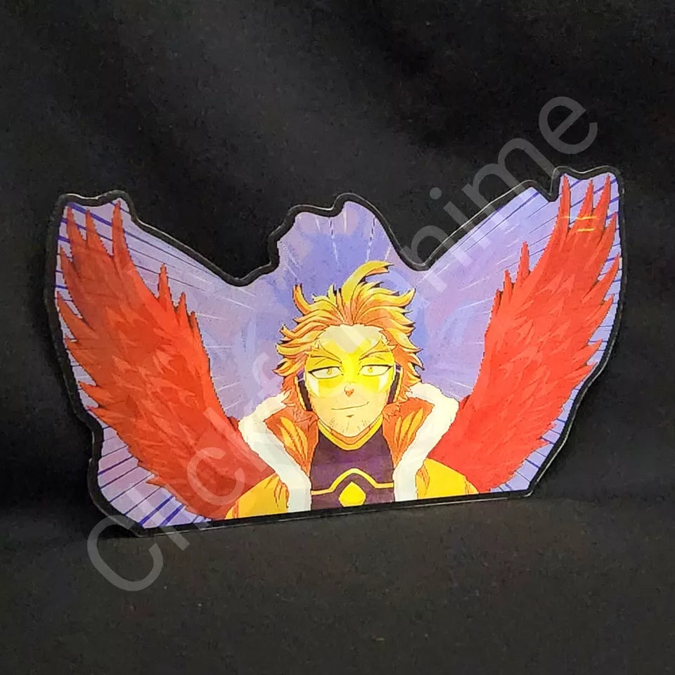 My Hero Academia: Endeavor Aizawa Hawk 3D Moving Sticker Lenticular decal Anime