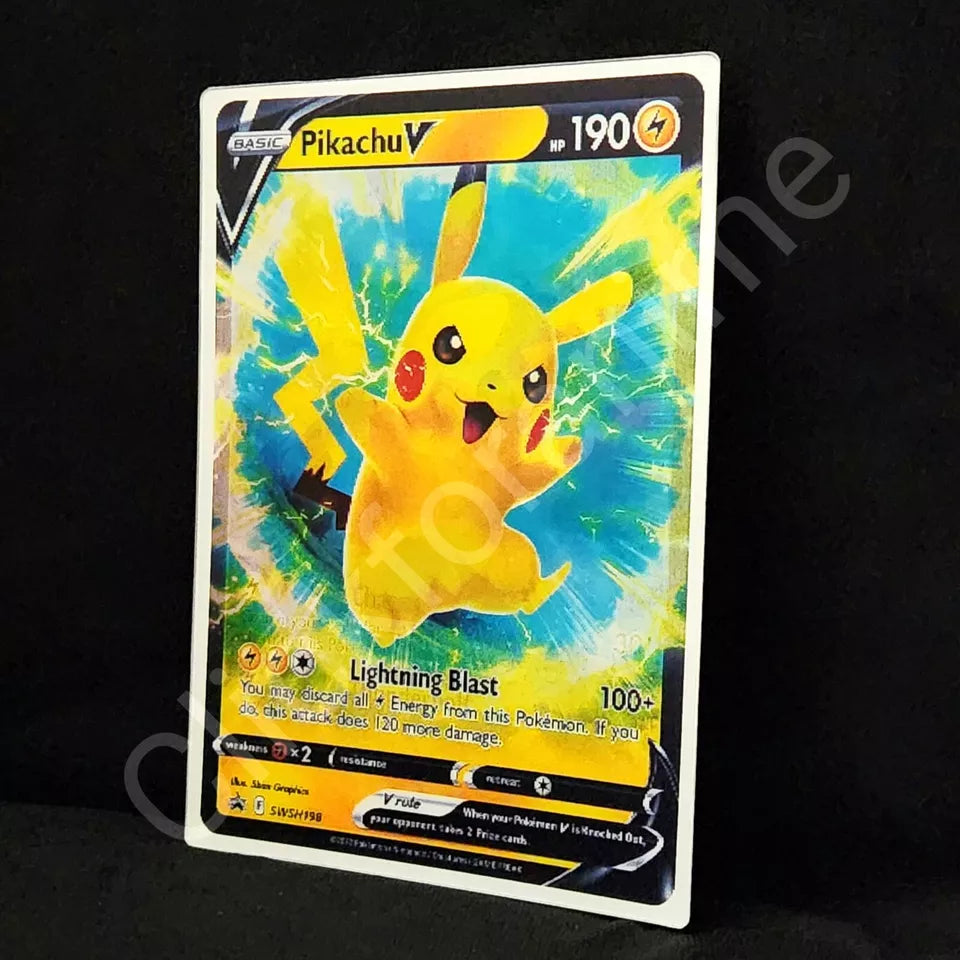 Pokemon: Pikachu 3D Moving Sticker, Lenticular Car Laptop Decal V Max