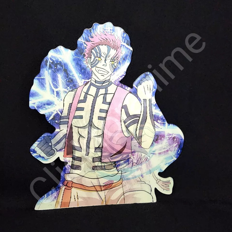 Demon Slayer: Akaza Upper Rank 3D Moving Sticker Lenticular Anime Manga Decal