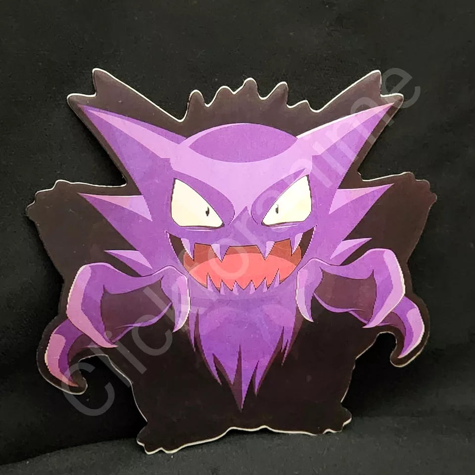 Pokemon: Gastly Gengar Haunter 3D Moving Sticker Lenticular Car laptop Decal