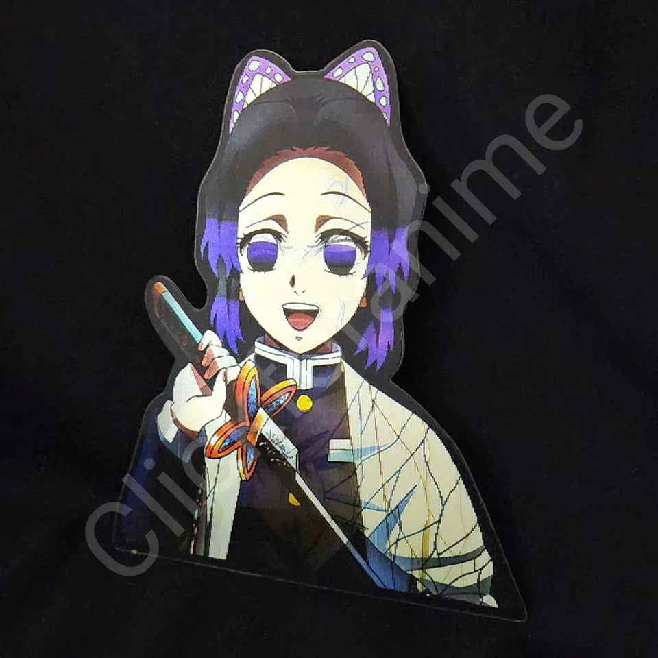 Demon Slayer: Shinobu Kocho 3D Moving Sticker Lenticular Anime Manga Decal