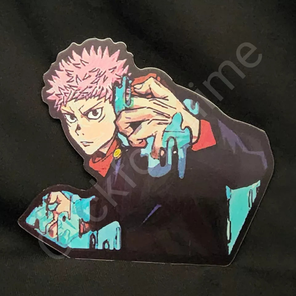 Jujutsu Kaisen: Yuji Itadori, Sukuna 3D Moving Sticker Anime Lenticular Decal JJK