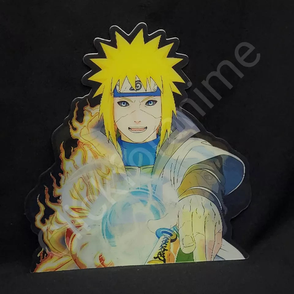 Naruto Shippuden: Minato Namikaze 3D Moving Sticker Lenticular Car laptop Decal