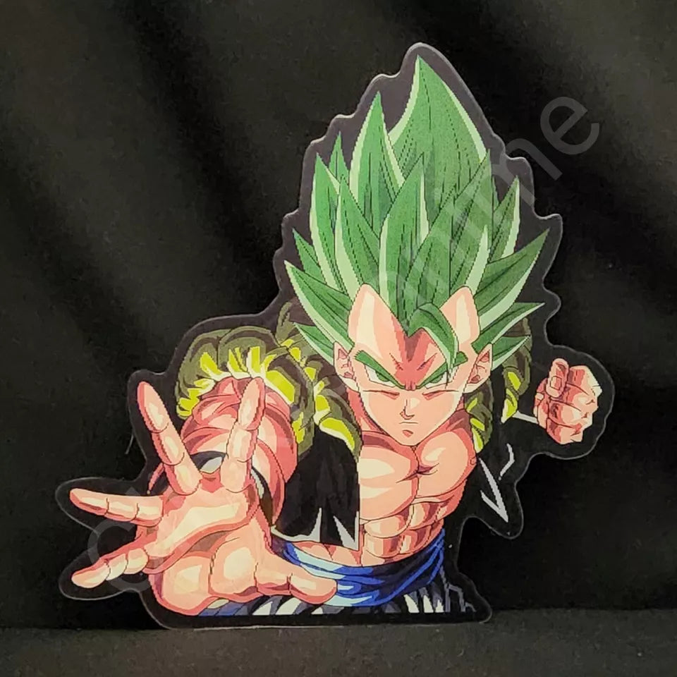 Dragon Ball Z : Gogeta 3D Moving Sticker Anime Manga Lenticular Car Laptop Decal