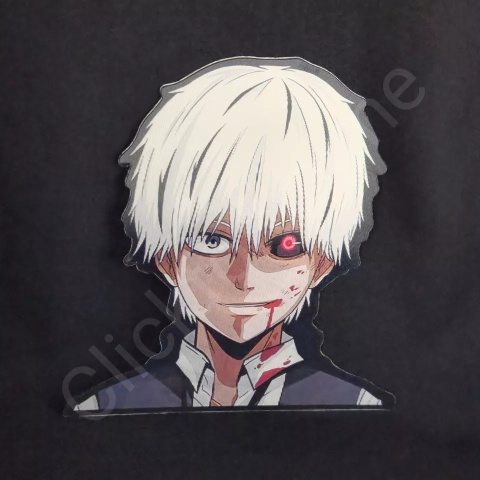 Tokyo Ghoul: Kaneki Ken 3D Motion Moving Sticker, Anime Manga lenticular Decal