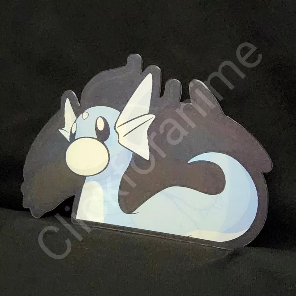 Pokemon: Dratini + Dragonite 3D Moving Sticker Lenticular Car laptop Decal
