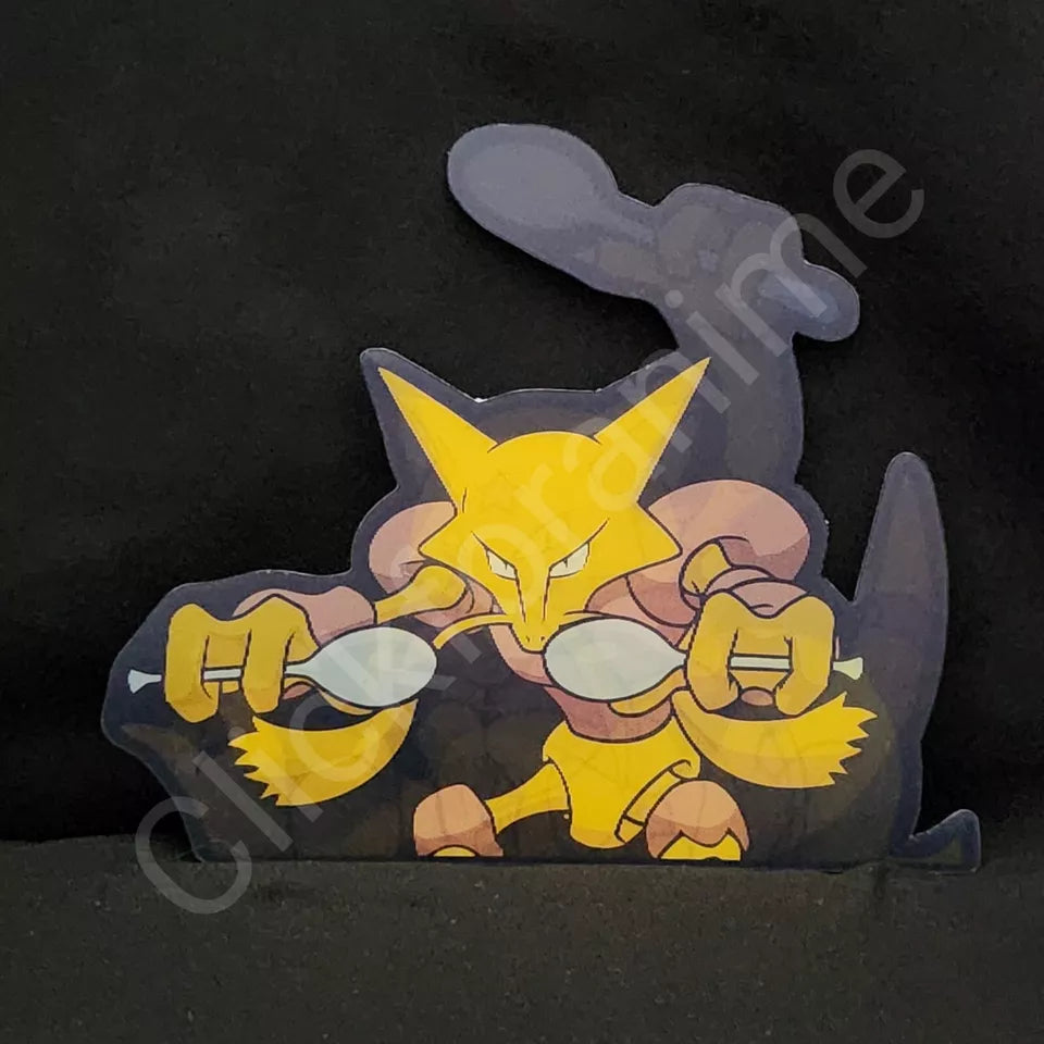 Pokemon: Abra Kadabra abracadabra 3D Moving Sticker Lenticular Decal