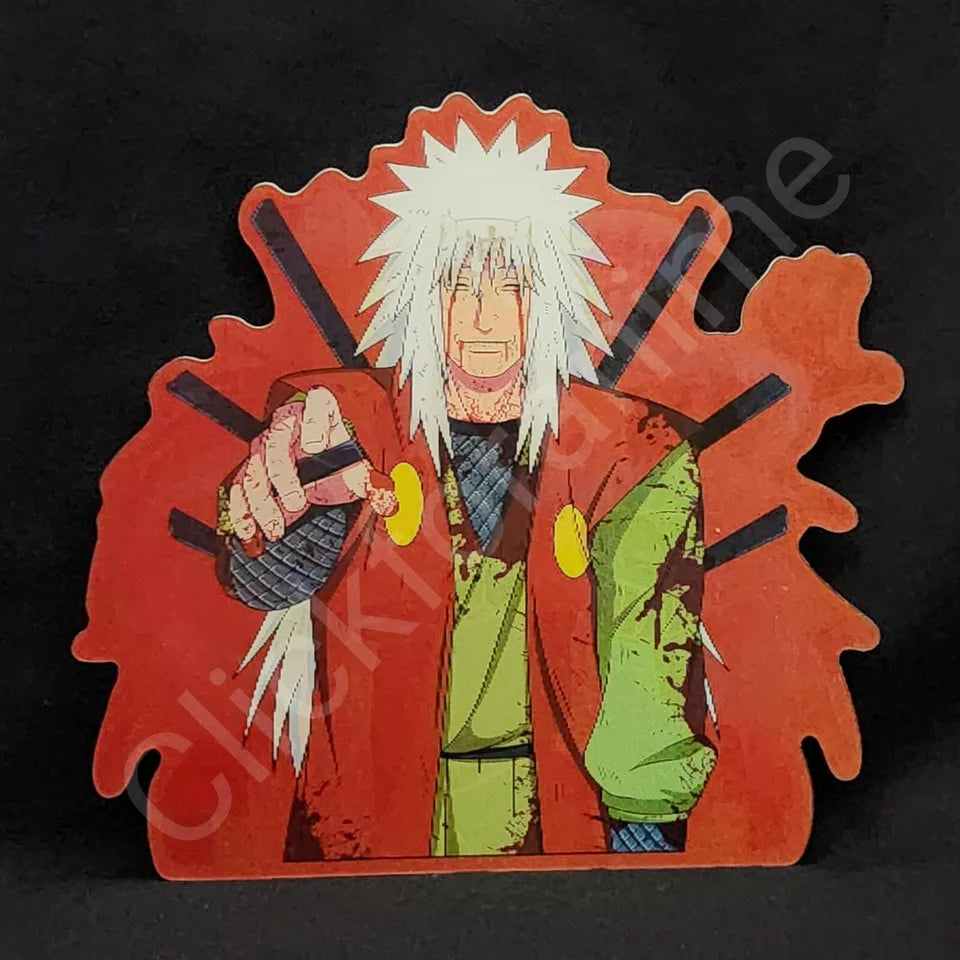 Naruto Shippuden: Jiraiya Sage 3D Moving Sticker, Anime Manga Lenticular Decal