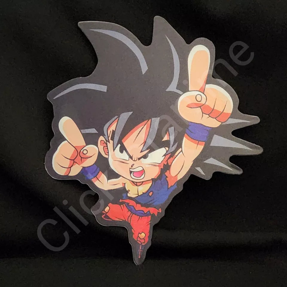 Dragon Ball Z Goku Vegeta 3D Moving Sticker Anime Manga lenticular Decal