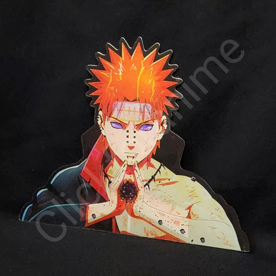 Naruto Shippuden: Nagato Pain 3D Moving Sticker Anime Lenticular Car Laptop Decal