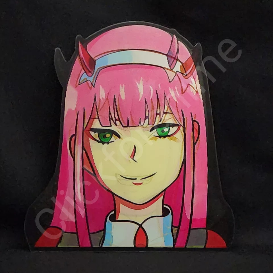 DARLING in the FRANXX: Zero Two 3D Moving Sticker Anime Manga Lenticular Decal