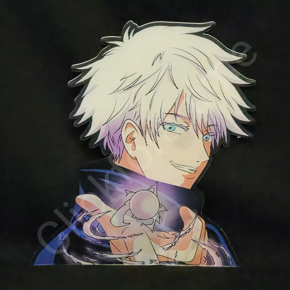 Jujutsu Kaisen: Satoru Gojo , 3D Moving Sticker, Anime Manga Lenticular Decal JJK