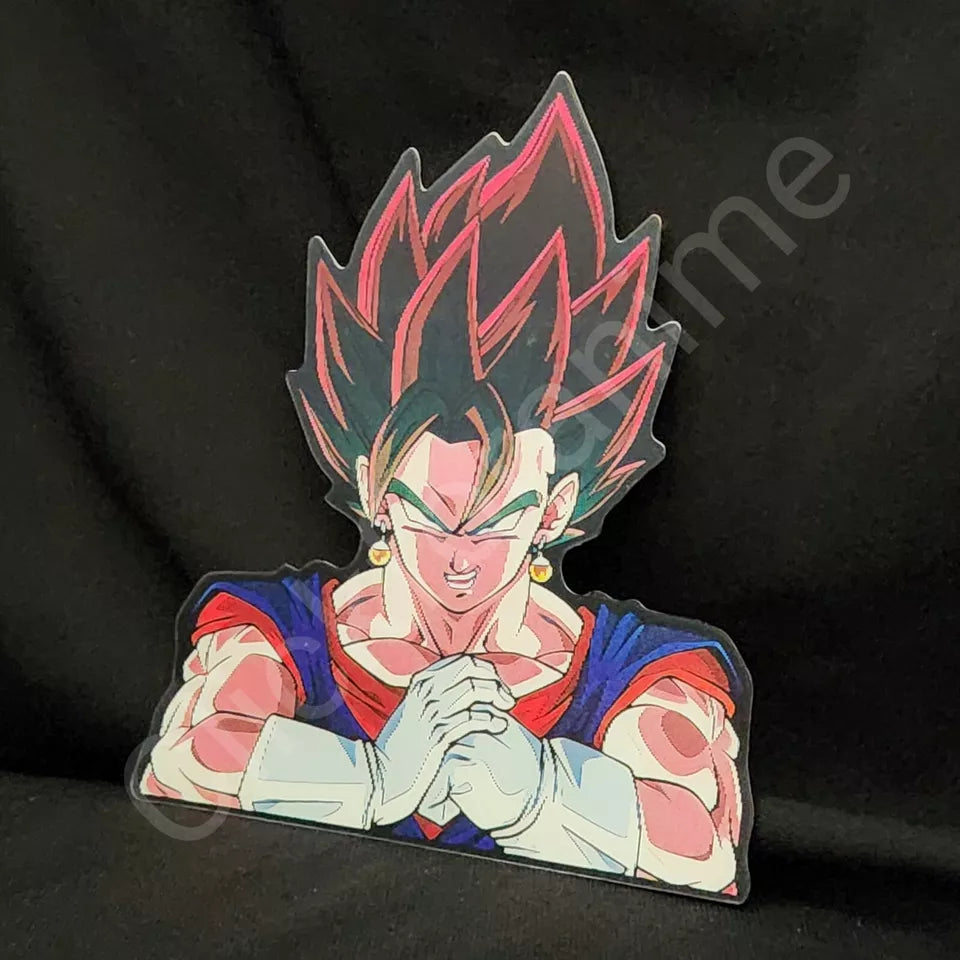 Dragon Ball Z Vegetto 3D Moving Sticker Anime Manga Lenticular Car Laptop Decal